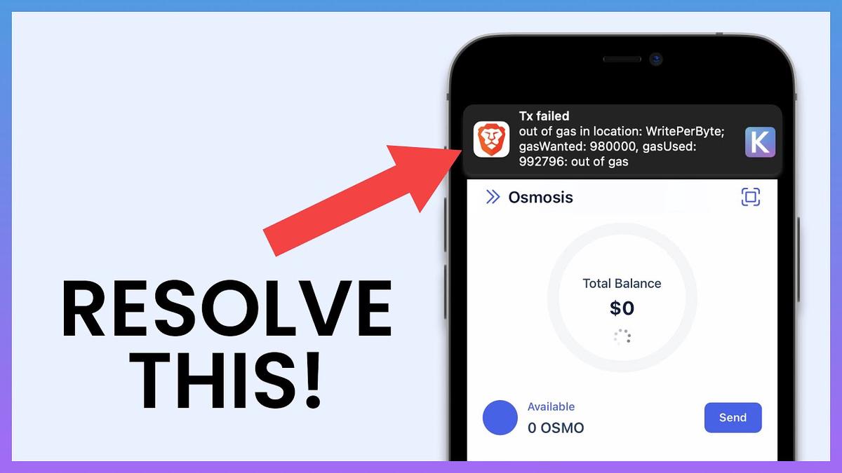 'Video thumbnail for Fix The 'Out Of Gas In Location' Error On Keplr'