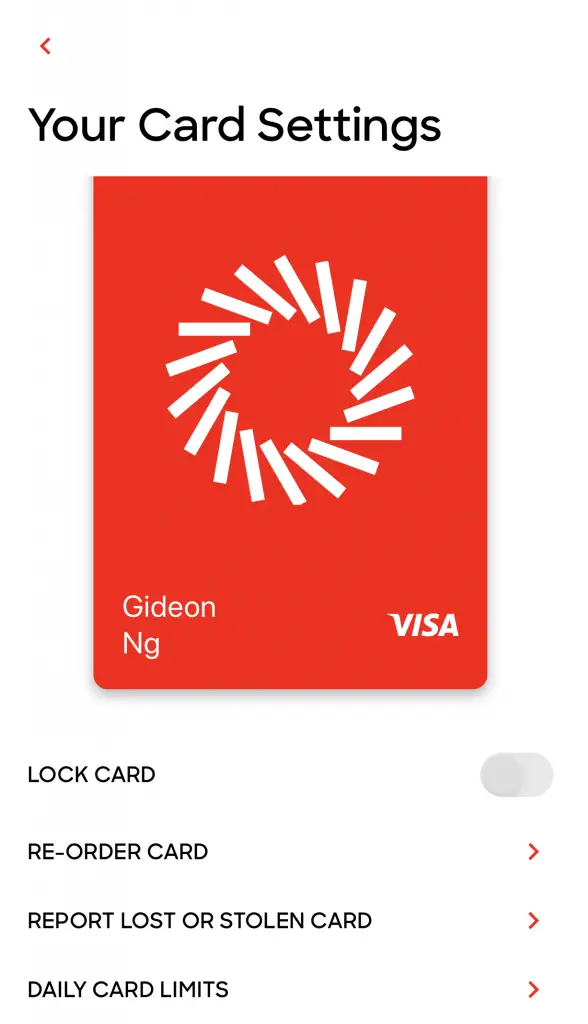 SingLife Debit Card Settings