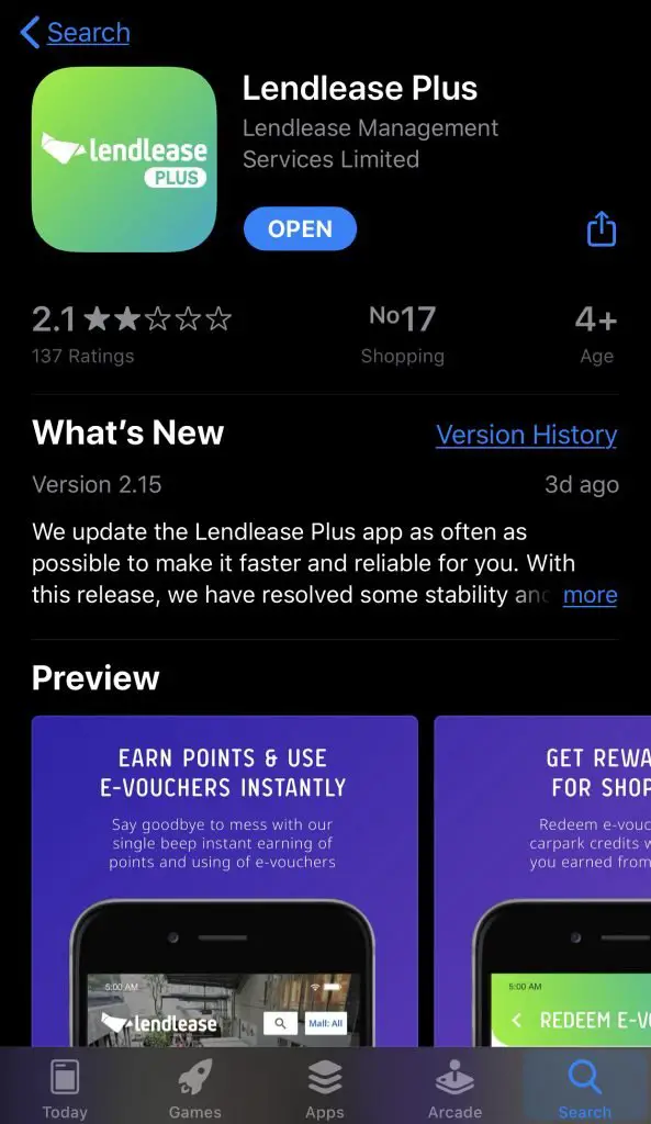 Lendlease Plus App Store