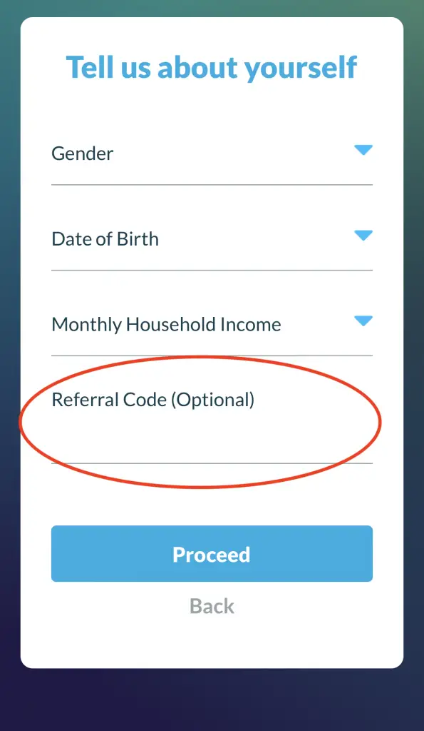 Milieu Referral Sign Up 3