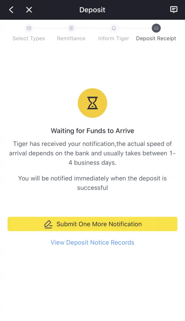 Tiger Brokers Deposit Funds 5