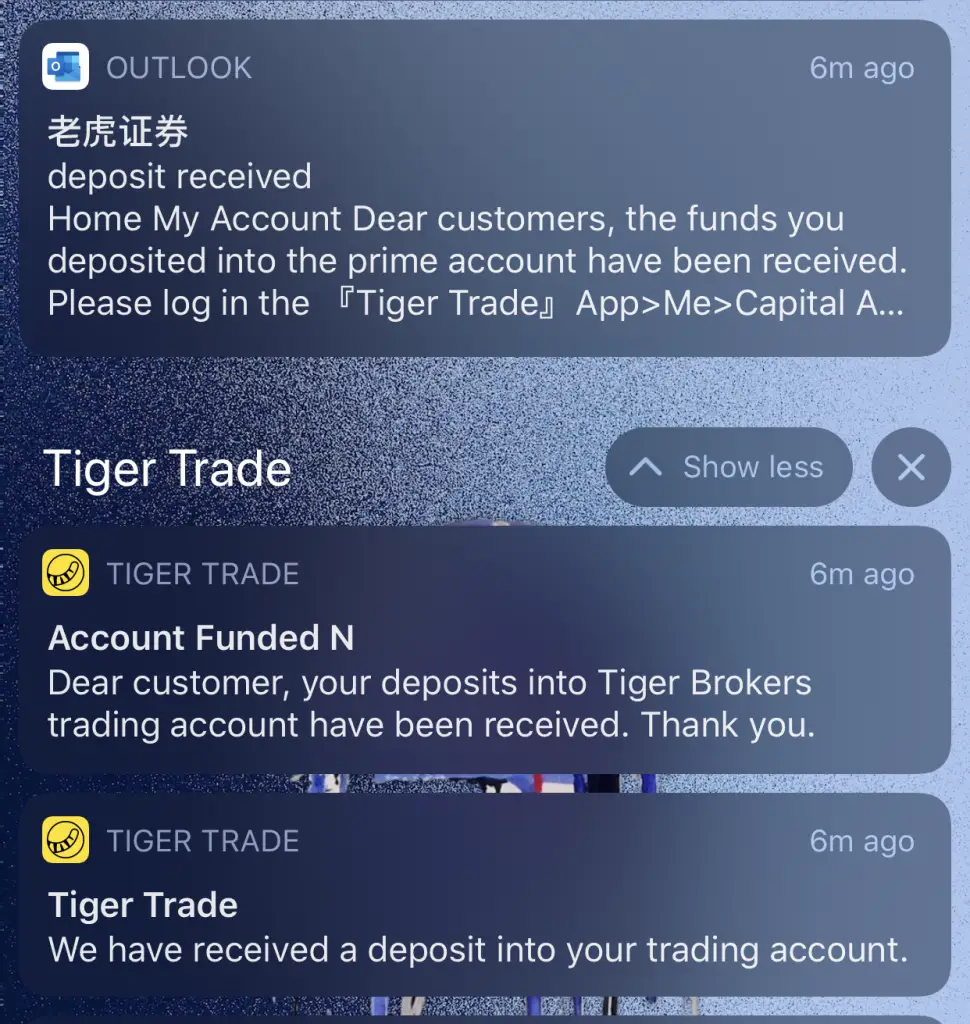 Tiger Brokers Deposit Funds 6