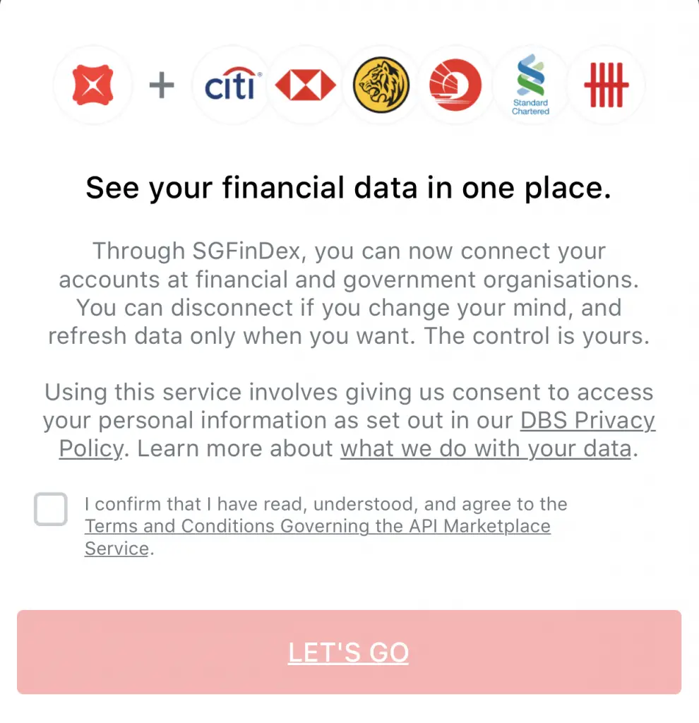SGFinDex Link Your Bank Accounts Together