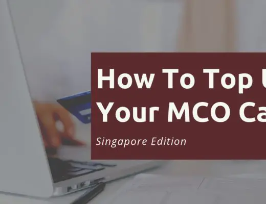 How To Top Up MCO Card Singapore