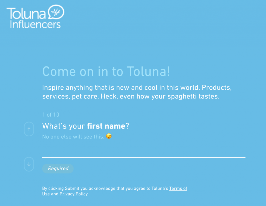 Toluna Sign Up