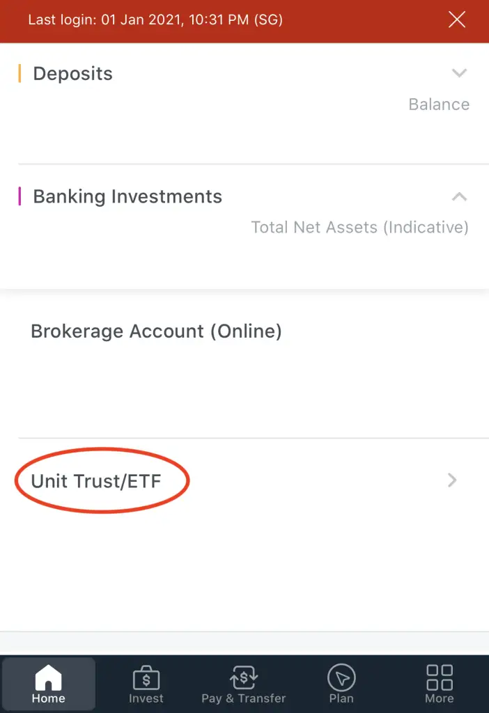 POSB DBS Invest Saver Unit Trust ETF
