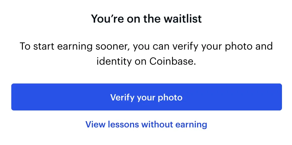 Coinbase Earn Waitlist