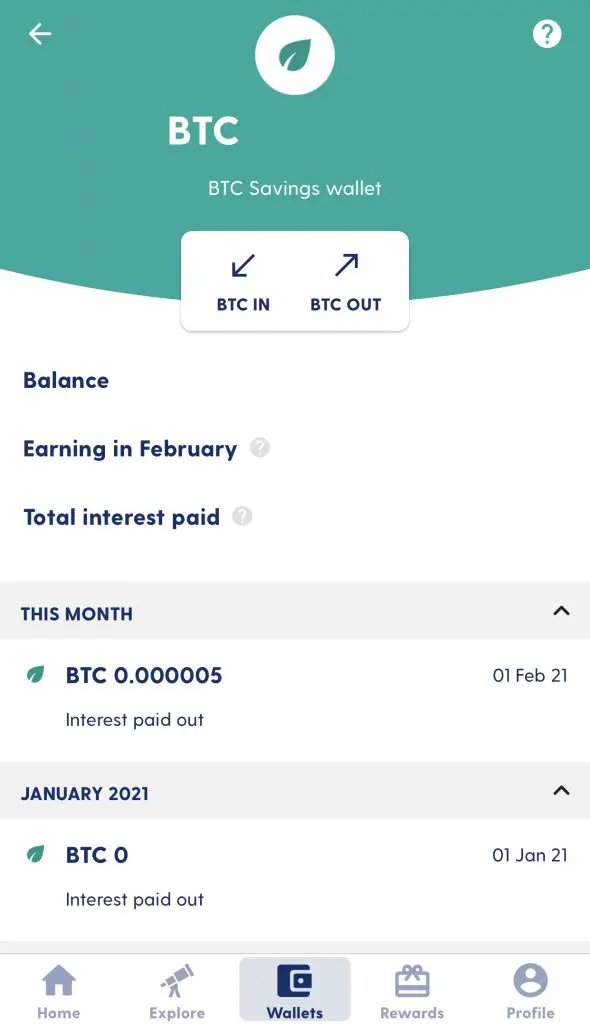 Luno Bitcoin Savings Wallet