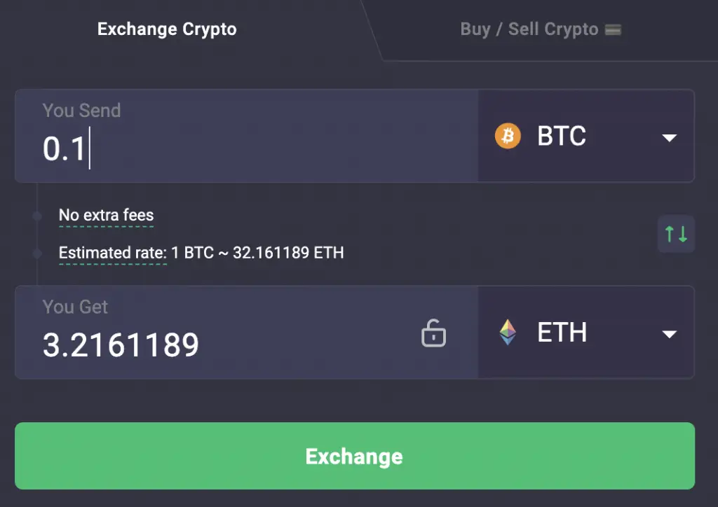 ChangeNow Exchange Platform