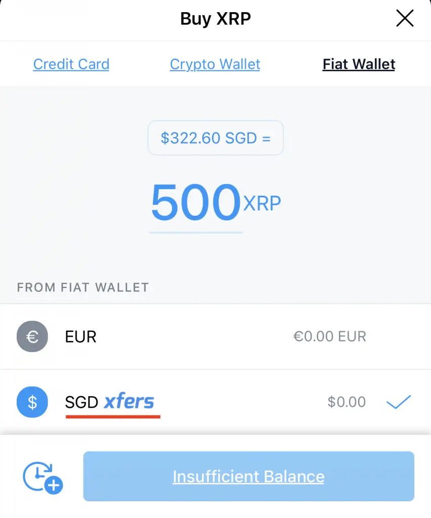 Crypto.com Buy XRP Using Xfers