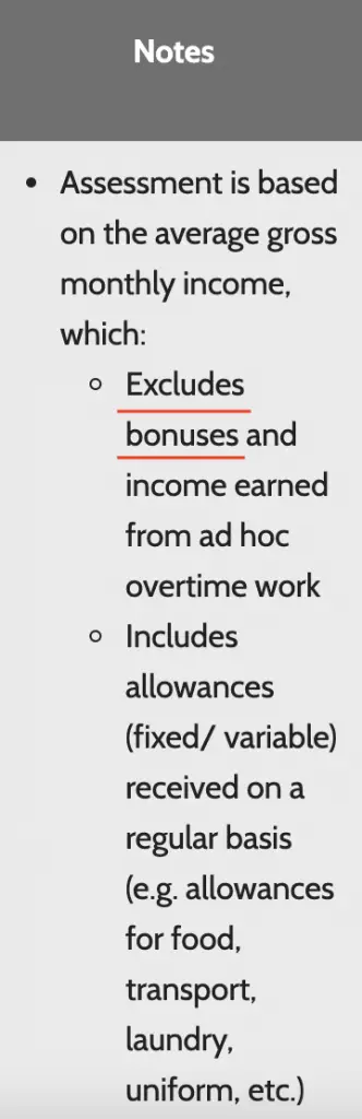 HDB Income Ceiling Exclude Bonus