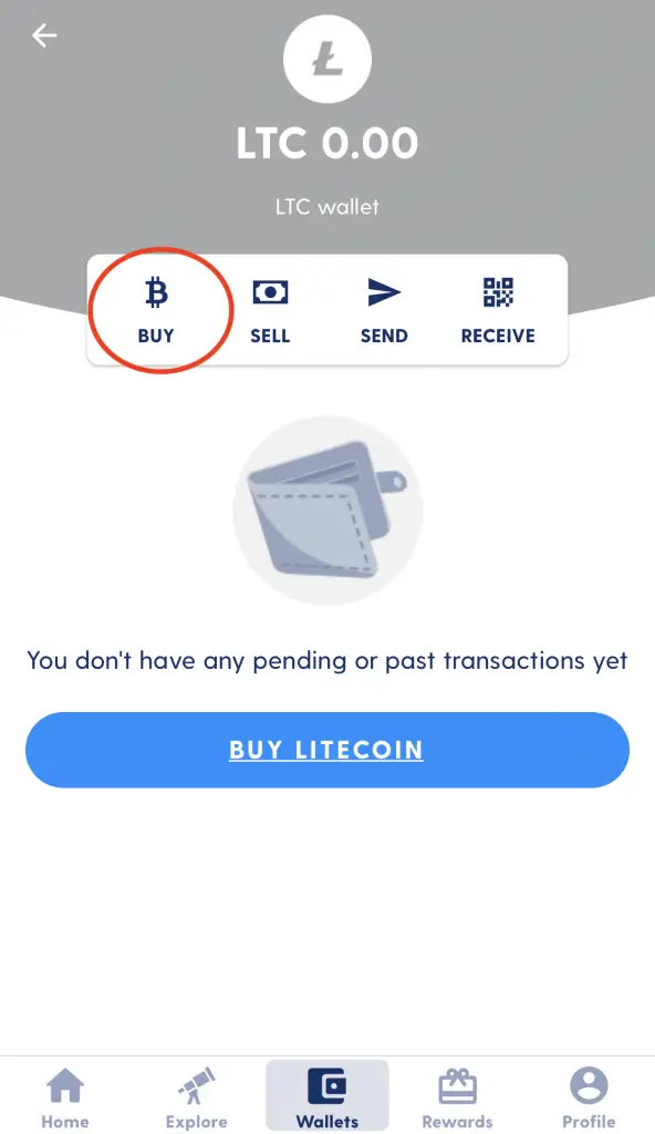Luno Buy Litecoin On LTC Wallet