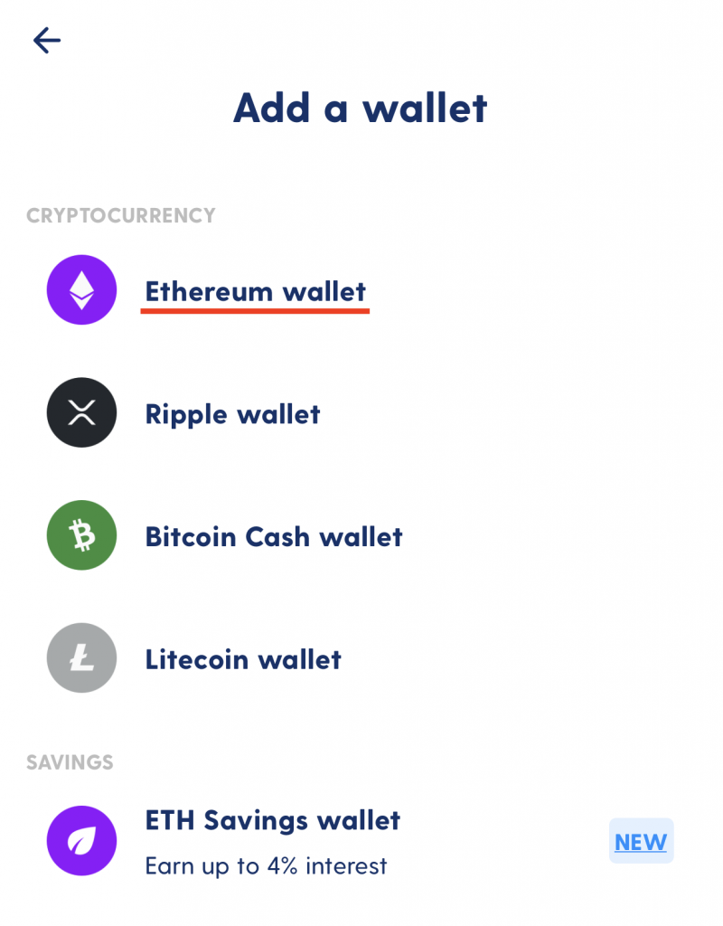 Luno Create Ethereum Wallet