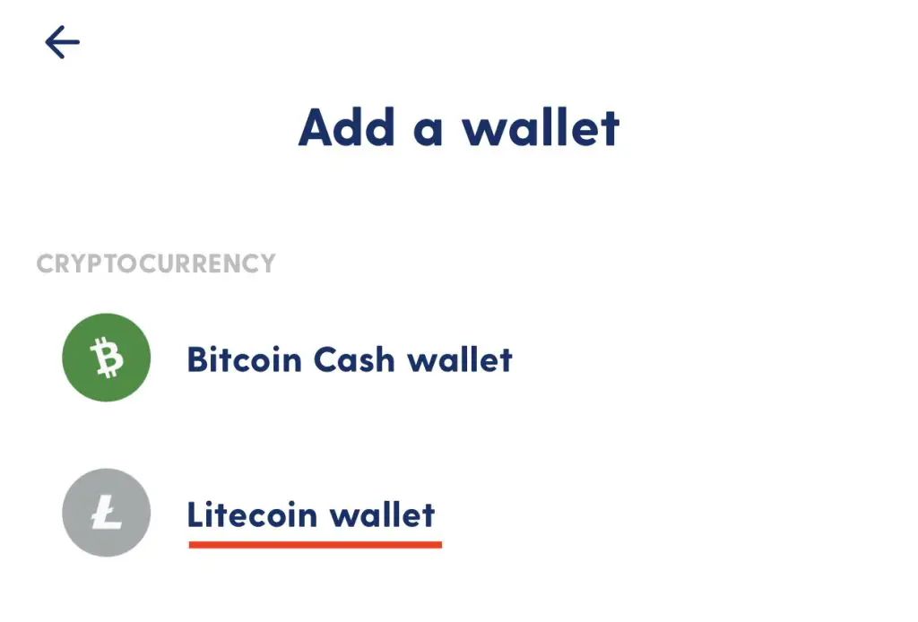 Luno Create Litecoin Wallet