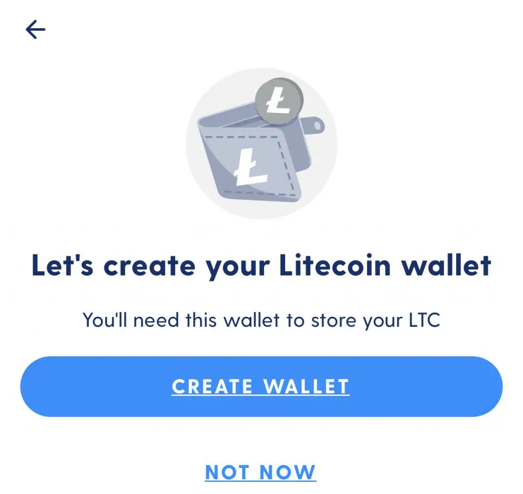 Luno Litecoin Wallet Created