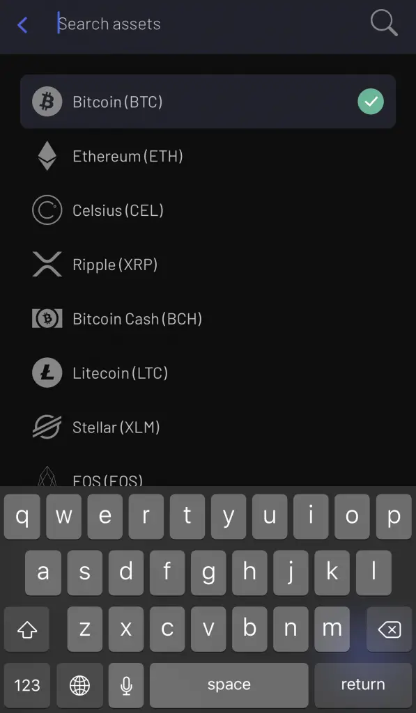 Celsius Select Bitcoin As Deposit