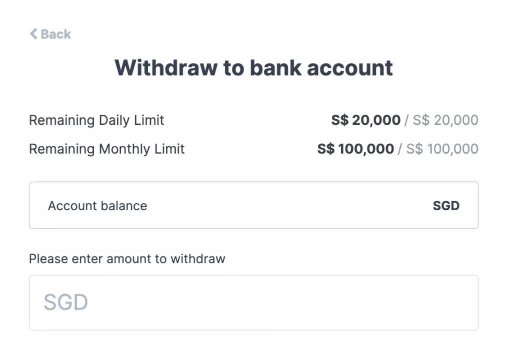 Coinhako Select Amount To Withdraw 2