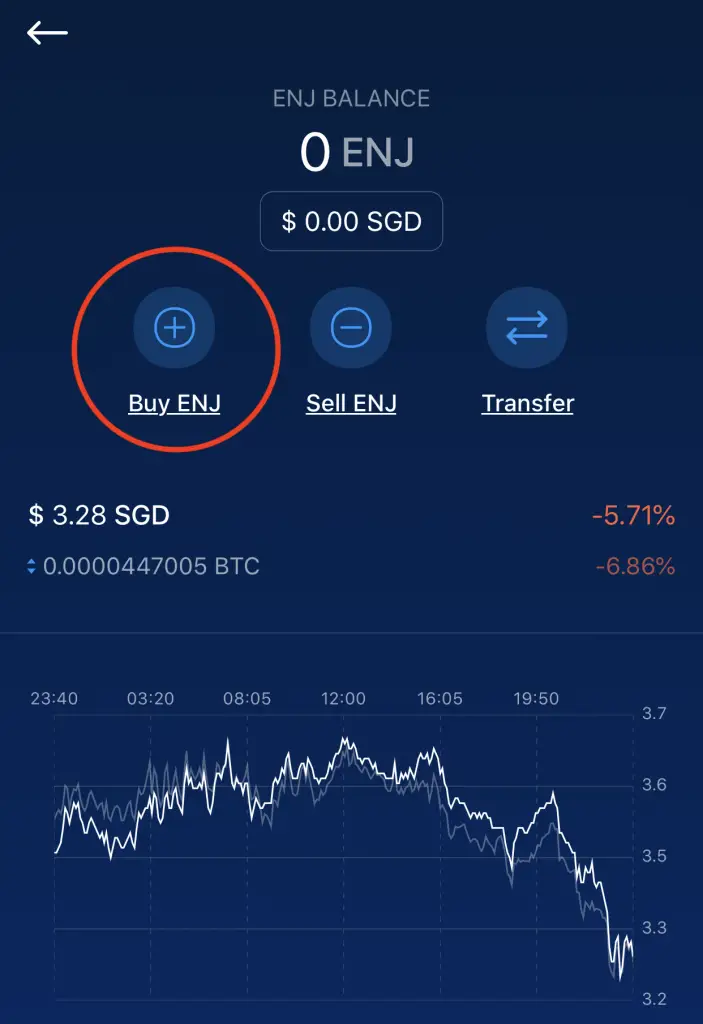 Crypto.com App Buy ENJ
