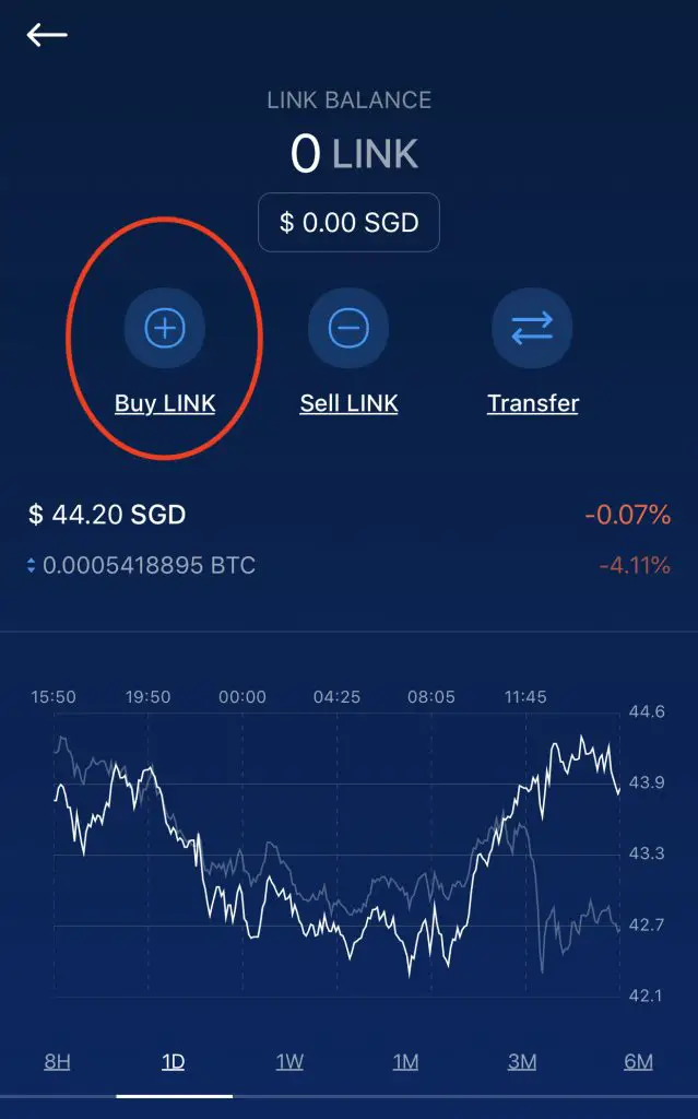 Crypto.com App Buy LINK