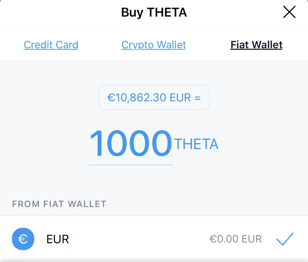 Crypto.com App Buy THETA Fiat Wallet