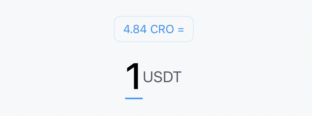 Crypto.com App Buy USDT From CRO Rate