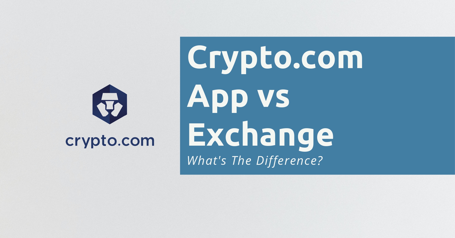 what is the difference between crypto.com app and crypto.com exchange