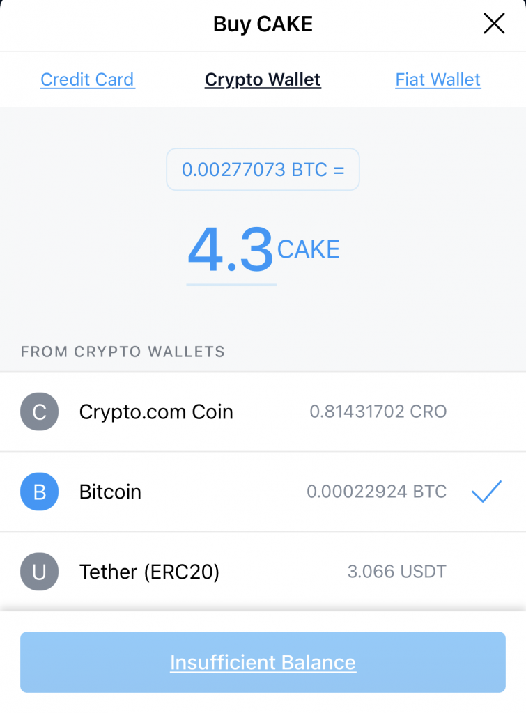 Crypto.com App Buy CAKE Crypto Wallet