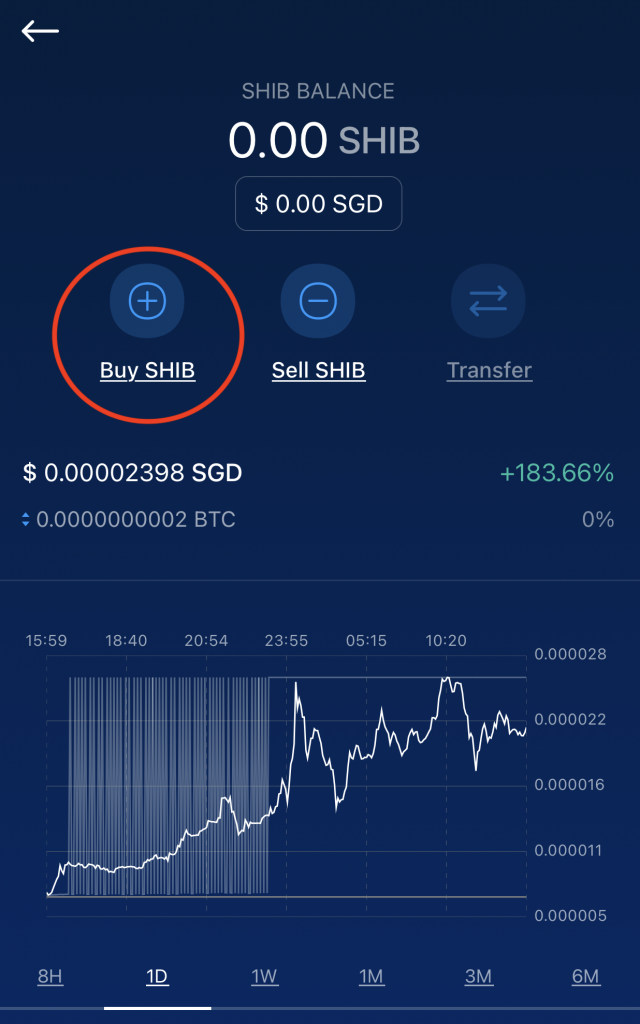 Crypto.com Buy Shiba Inu Page