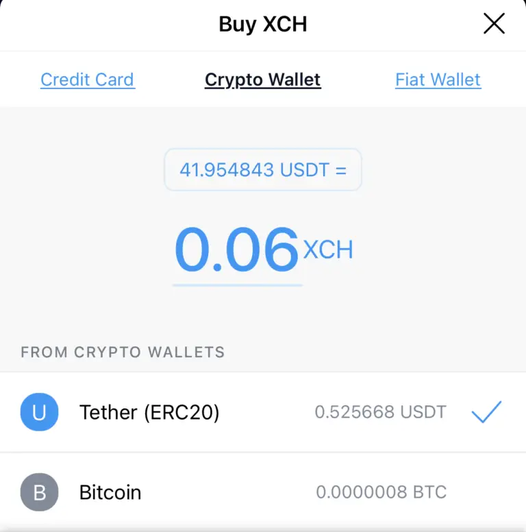 how to buy xch crypto