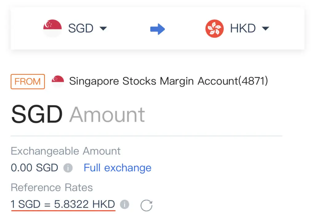 moomoo Convert SGD to HKD