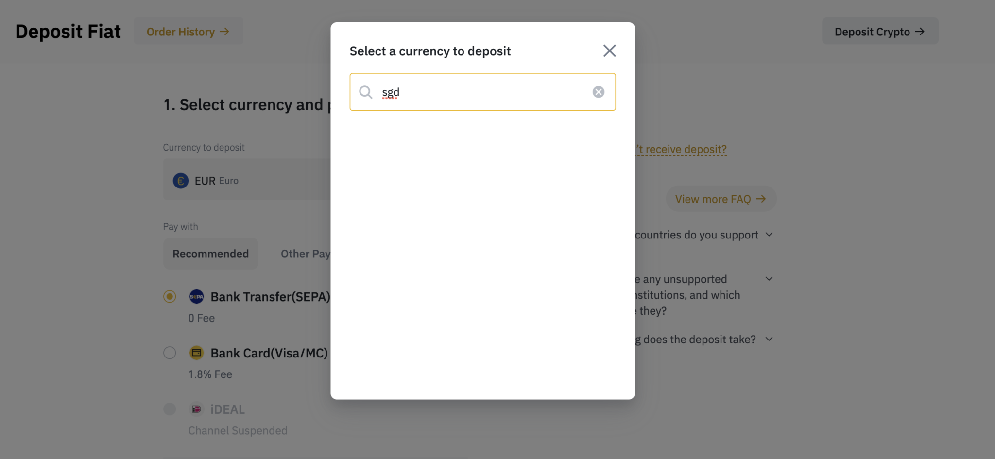 How To Transfer To Binance (International) From Singapore ...