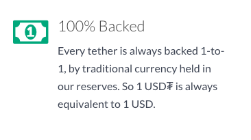 0. Tether old claim on reserves