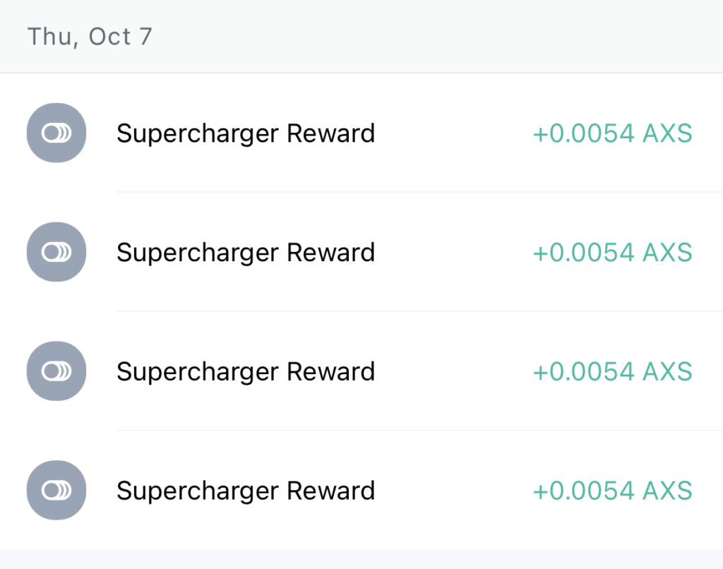 Crypto.com Supercharger AXS Reward