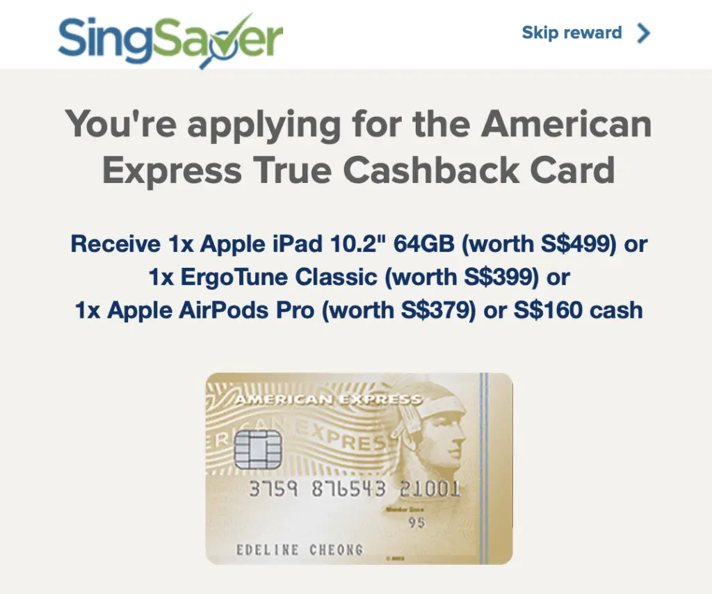 SingSaver Website Reward