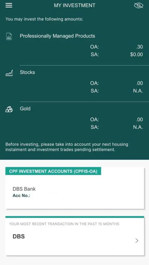 cpf app investment