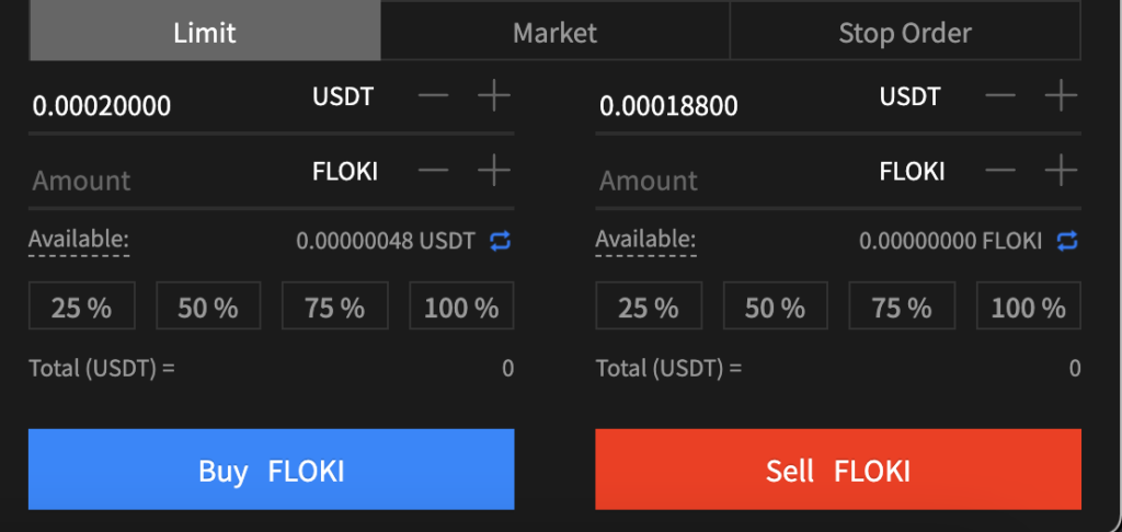 AAX Buy FLOKI From USDT