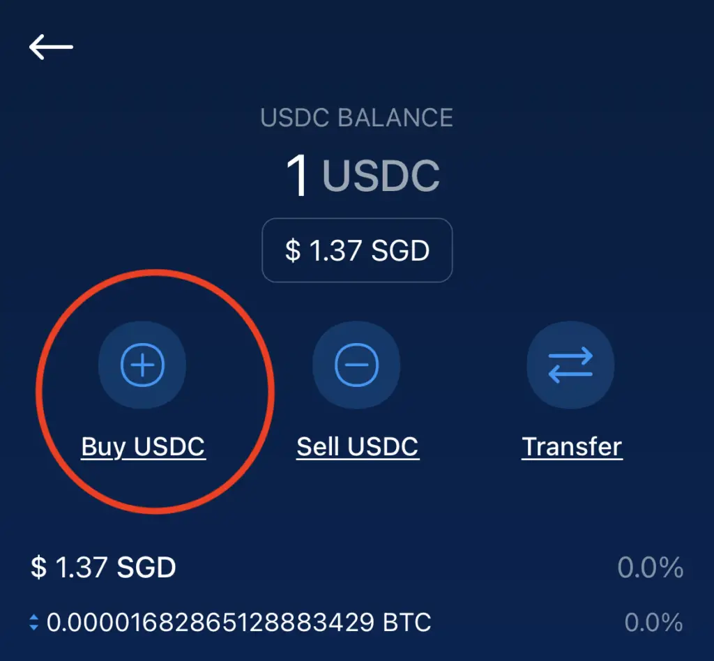 Crypto.com Buy USDC