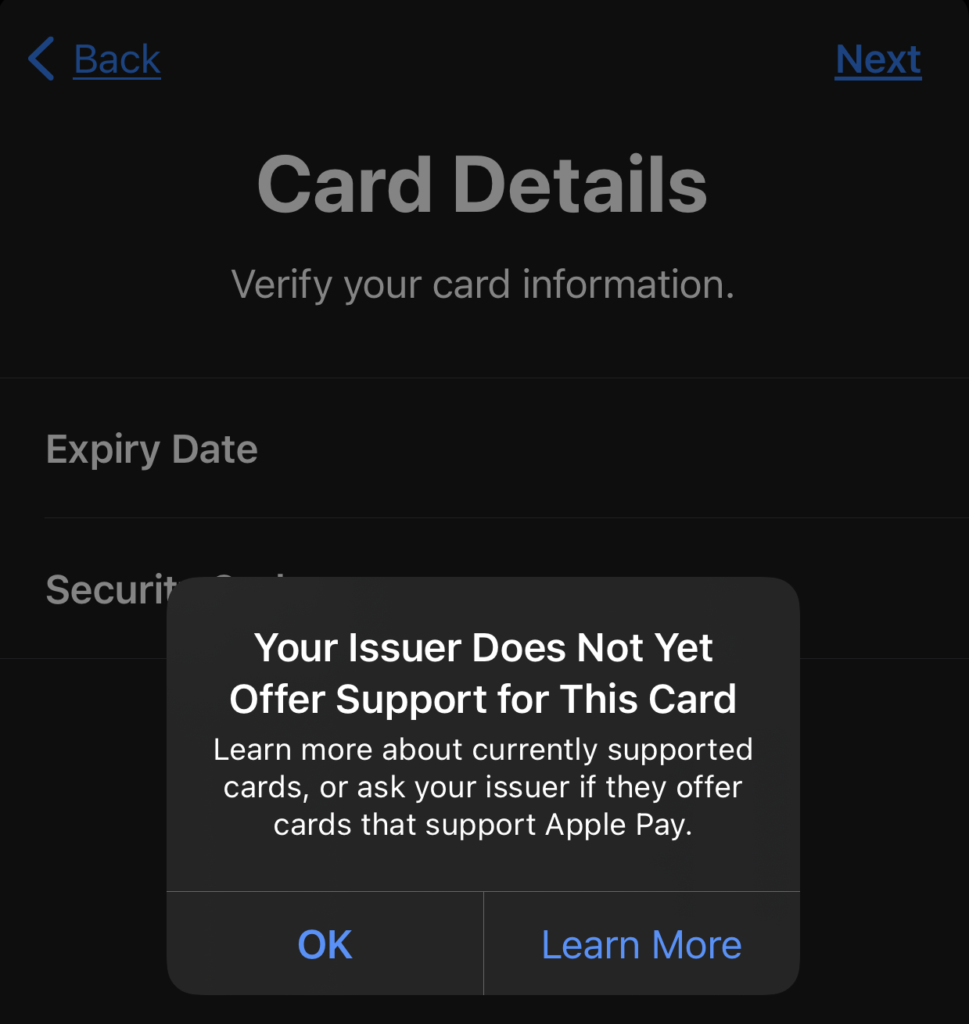 Crypto.com Visa Card Apple Pay Singapore