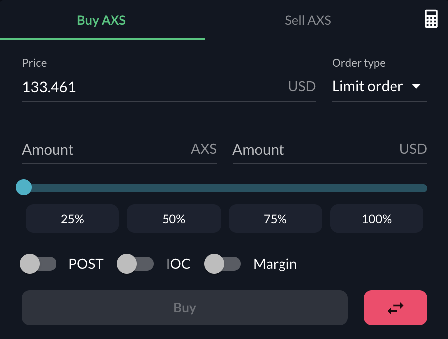 FTX Buy AXS