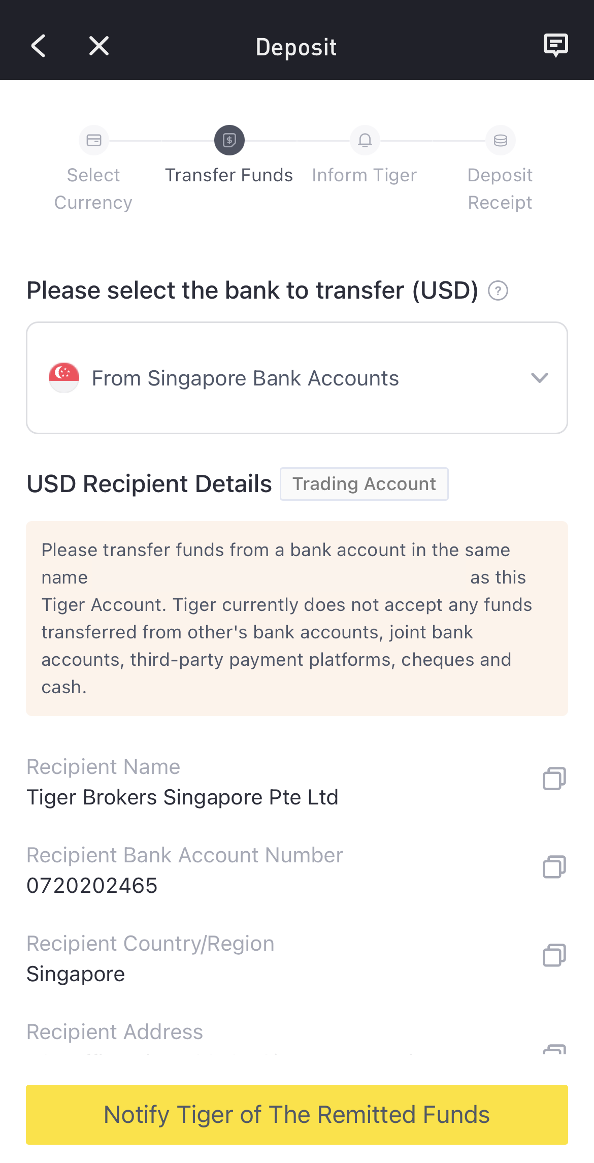 How To Withdraw And Deposit Usd On Tiger Brokers (singapore 