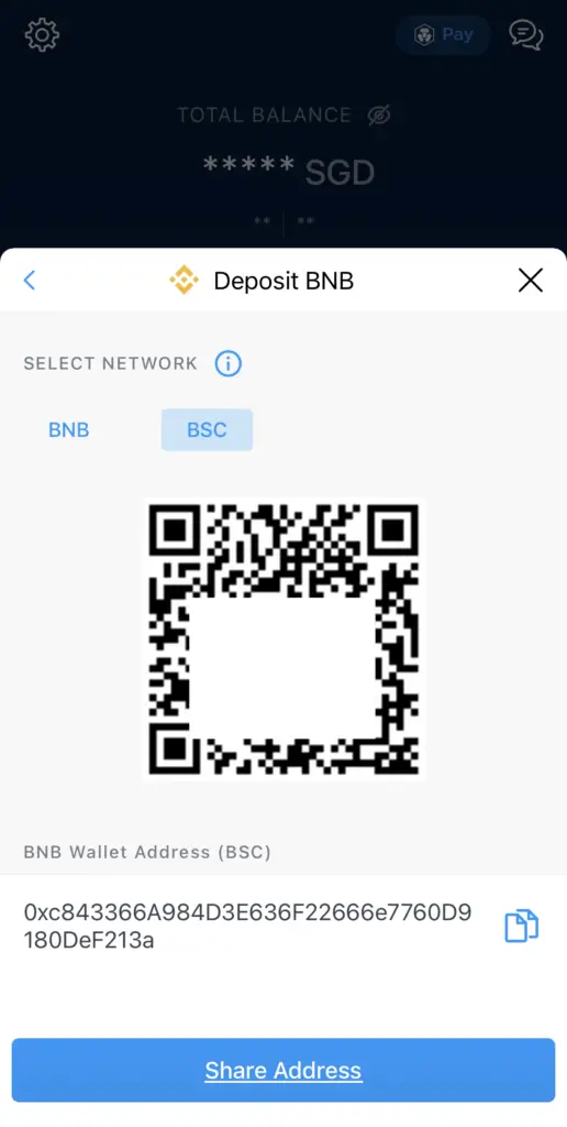 Crypto.com BSC Deposit Address
