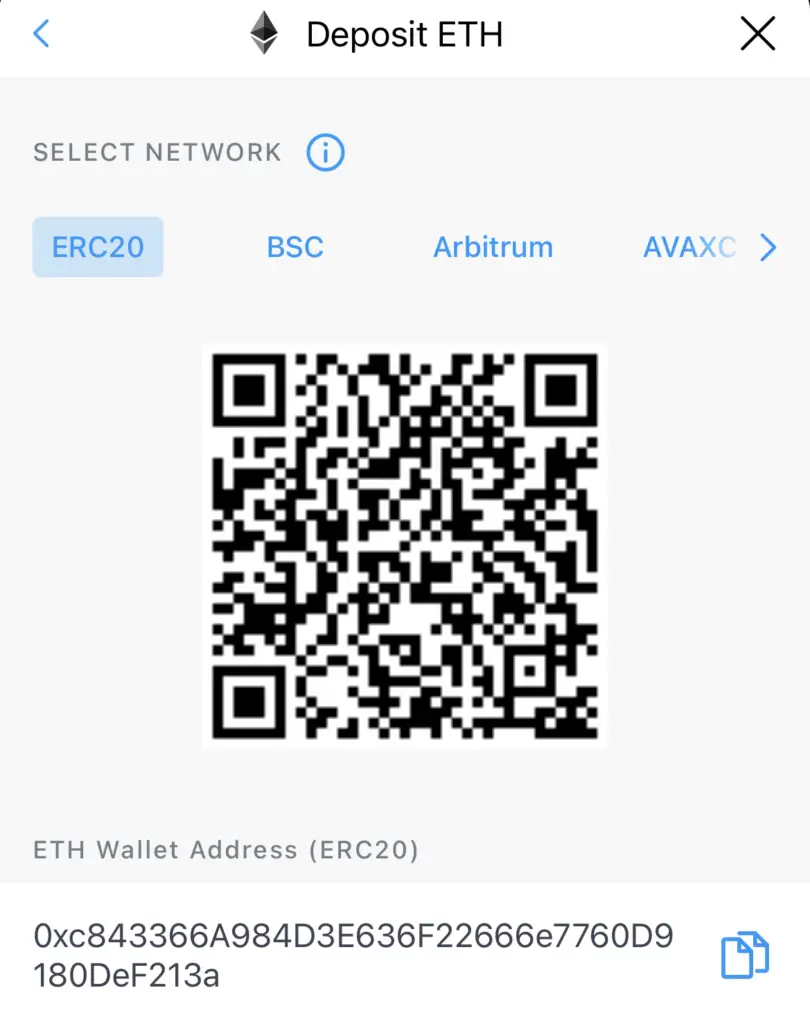Crypto.com ETH Deposit Address