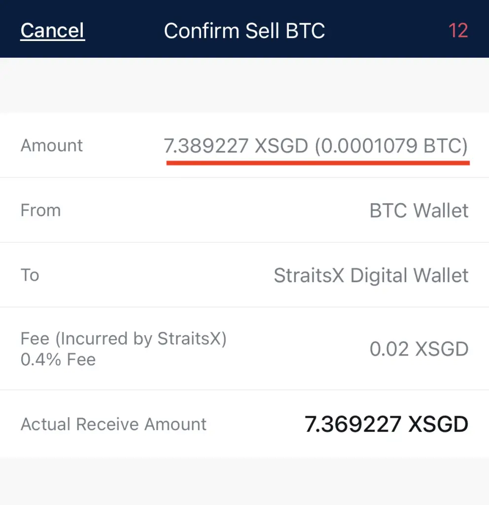 Crypto.com Sell BTC To SGD Rate