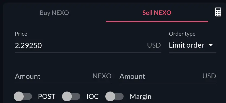 FTX Sell NEXO To USD