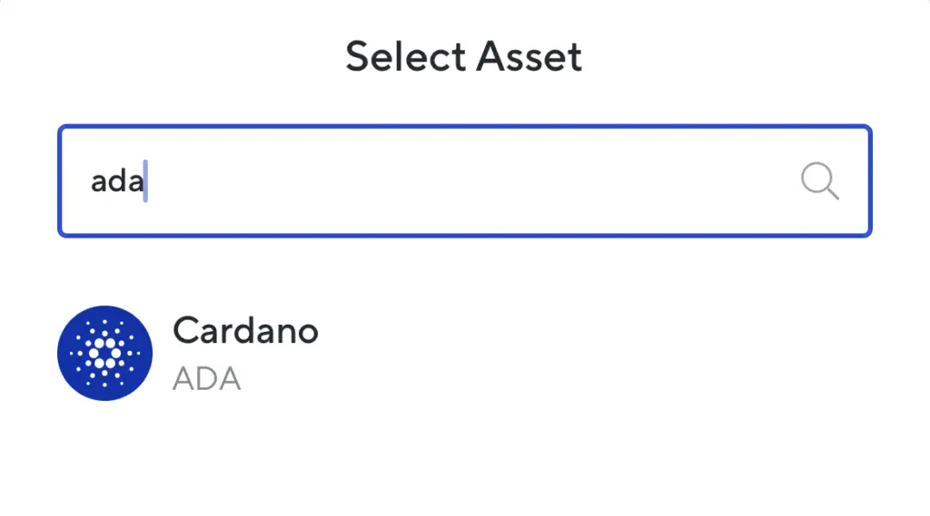 Nexo Select Asset