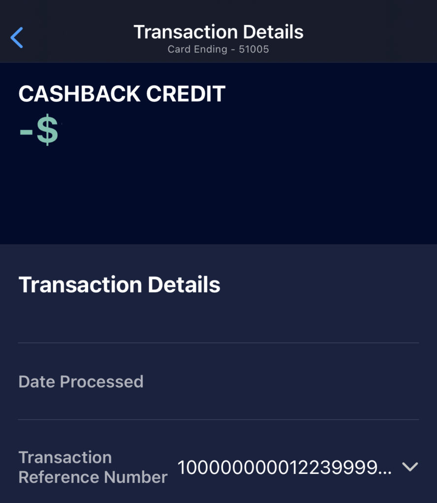 Amex True Cashback card Cashback Credit