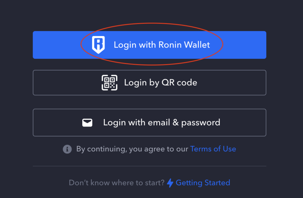 Axie Infinity Login With Ronin Wallet