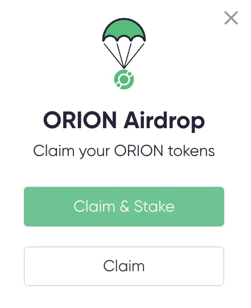 Claim Orion Airdrop
