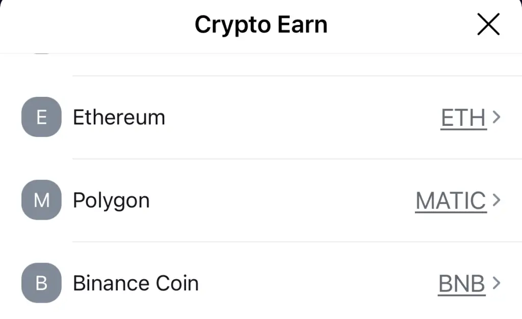 Crypto.com Earn MATIC Select