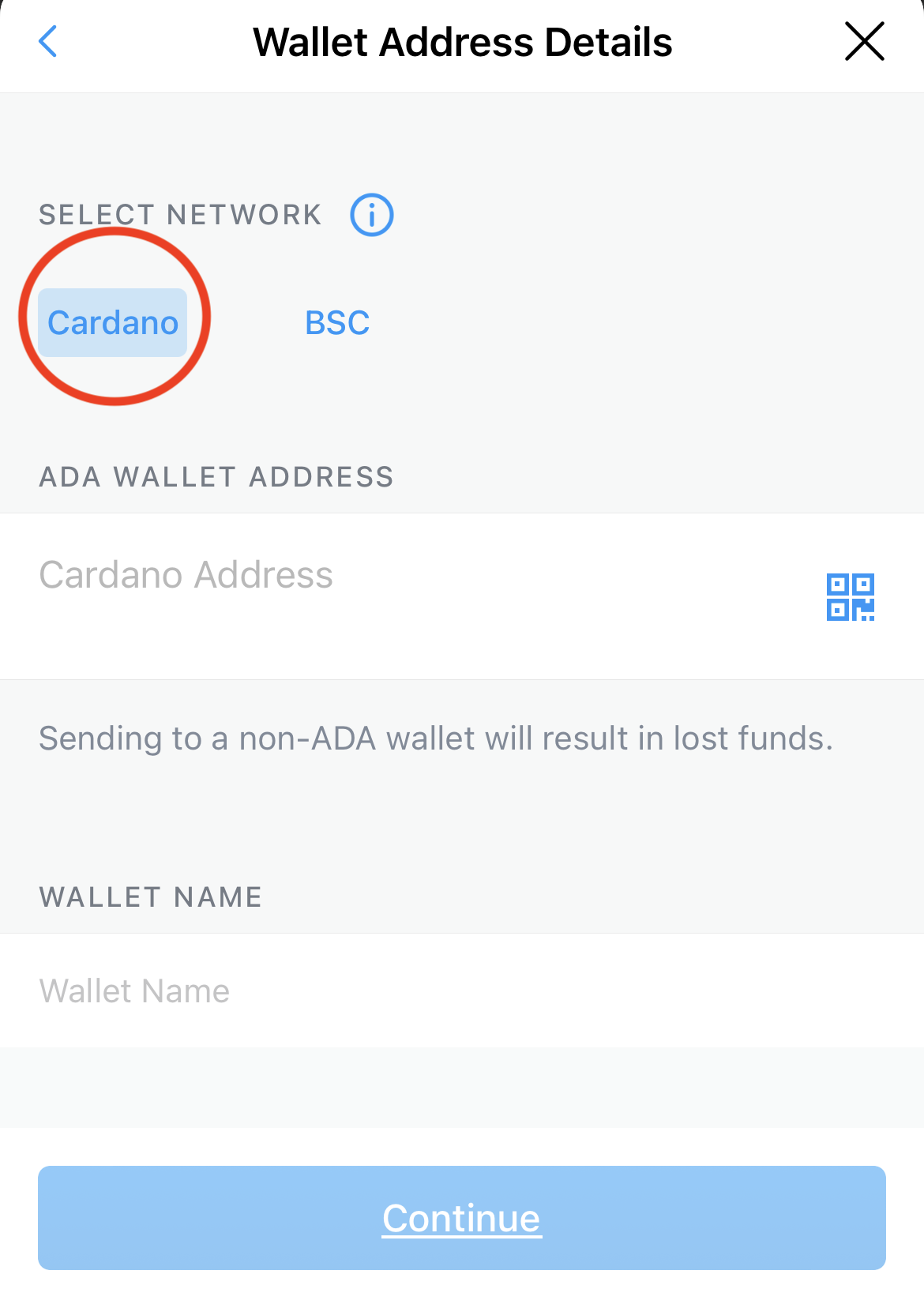 Ada Binance